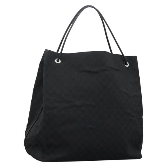 GUCCI GG Canvas Shoulder Bag Black